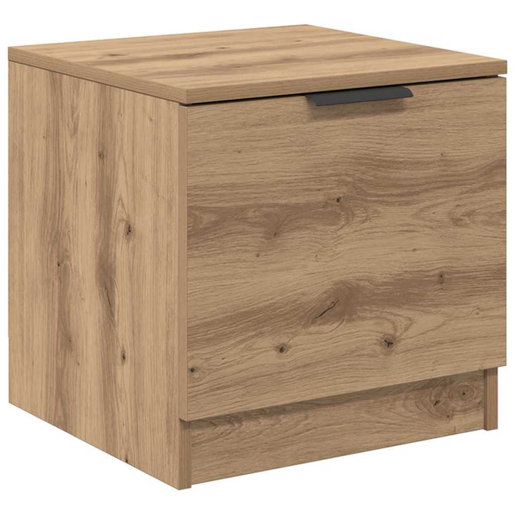 Bed Cabinet 2 pcs Artisan oak 40 x 39 x 40 cm Engineered wood